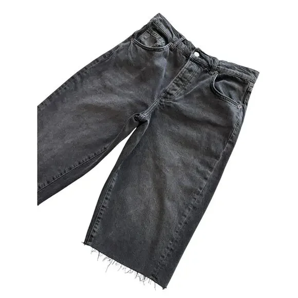 WE THE FREE FREE PEOPLE JAM SESSION RELAXED CAPRI NWT SIZE 27 ROCKSTEADY BLACK - Picture 3 of 10